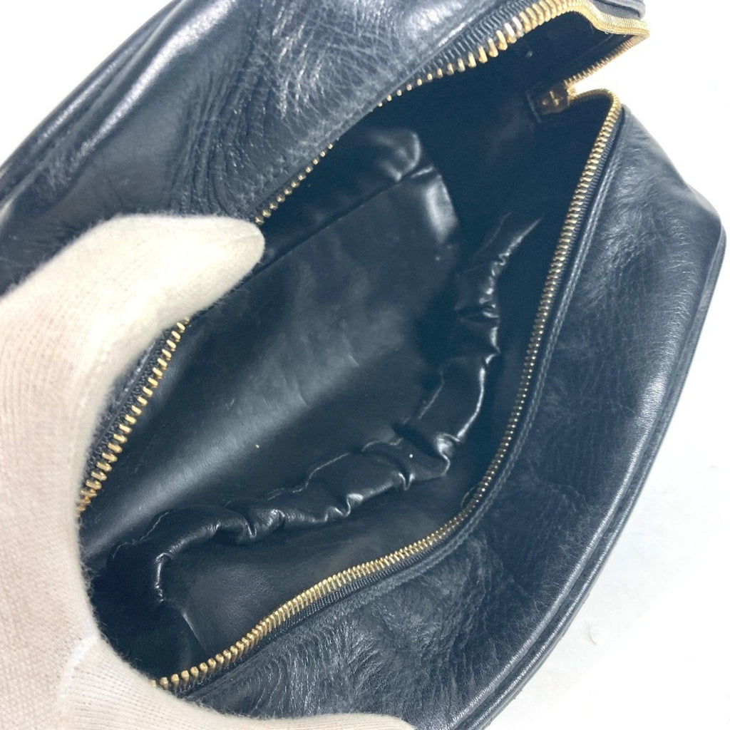 Chanel Black Leather Pouch (Pre-Owned)