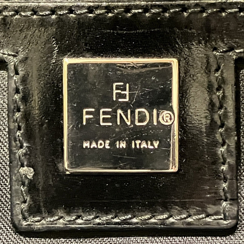 Fendi Black Zucca Canvas Tote Bag (Pre-Owned)