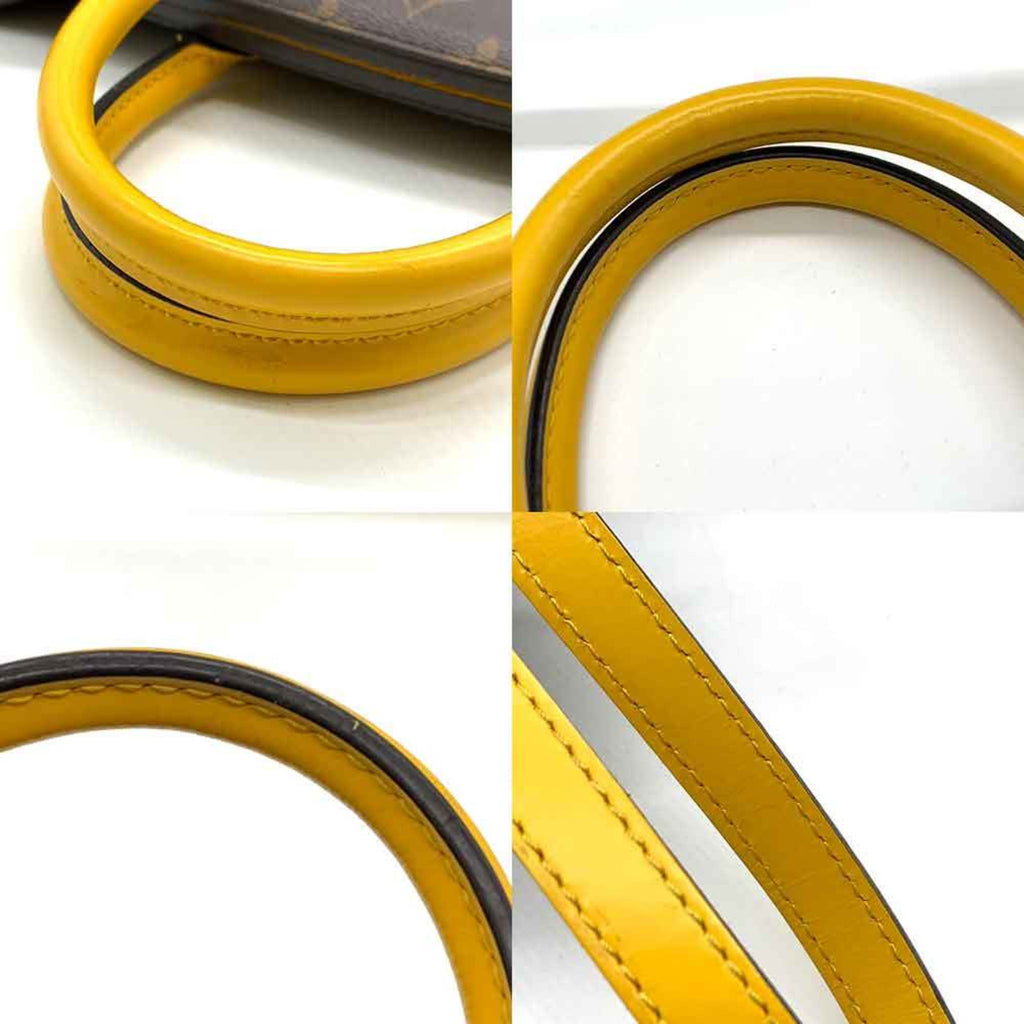 Louis Vuitton Brown Monogram Yellow Monogram Handbag Shoulder Bag (Pre-Owned)