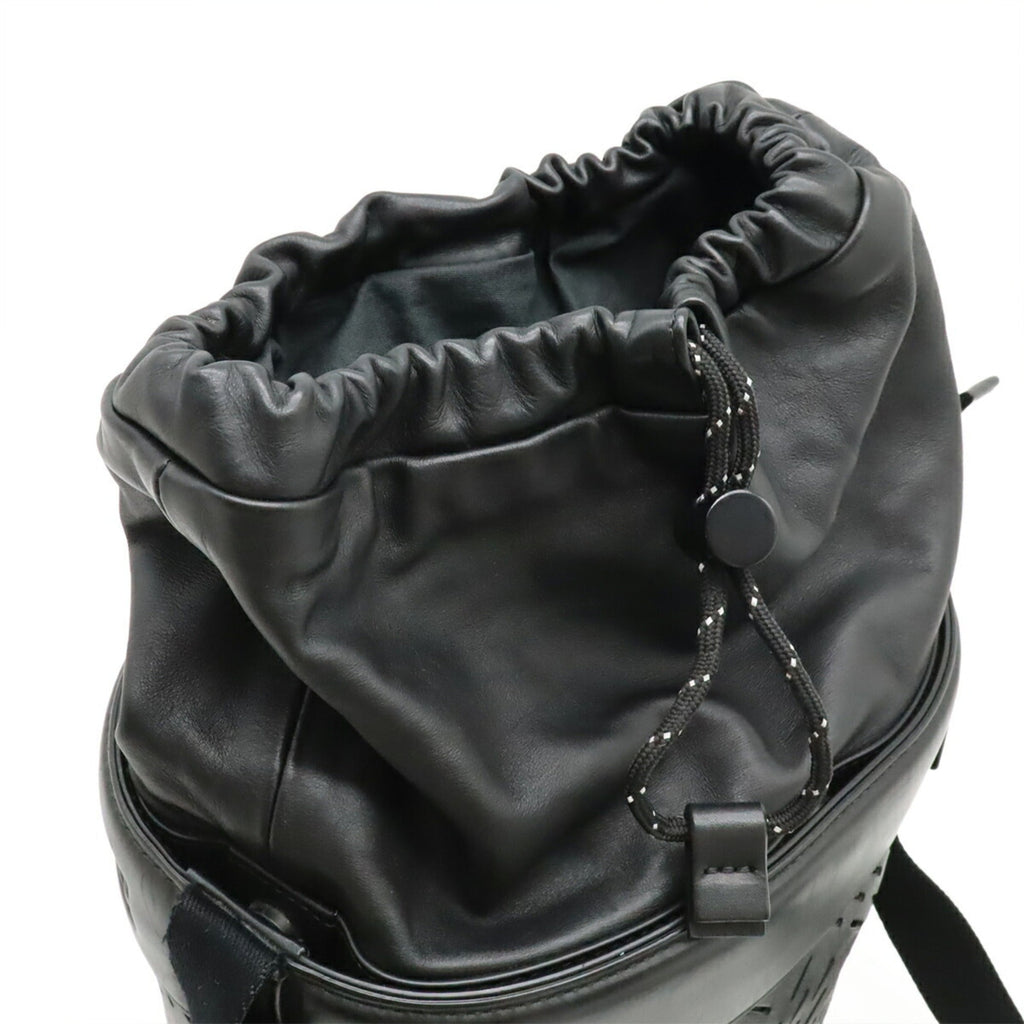 Bottega Veneta Black Leather Shoulder Bag (Pre-Owned)