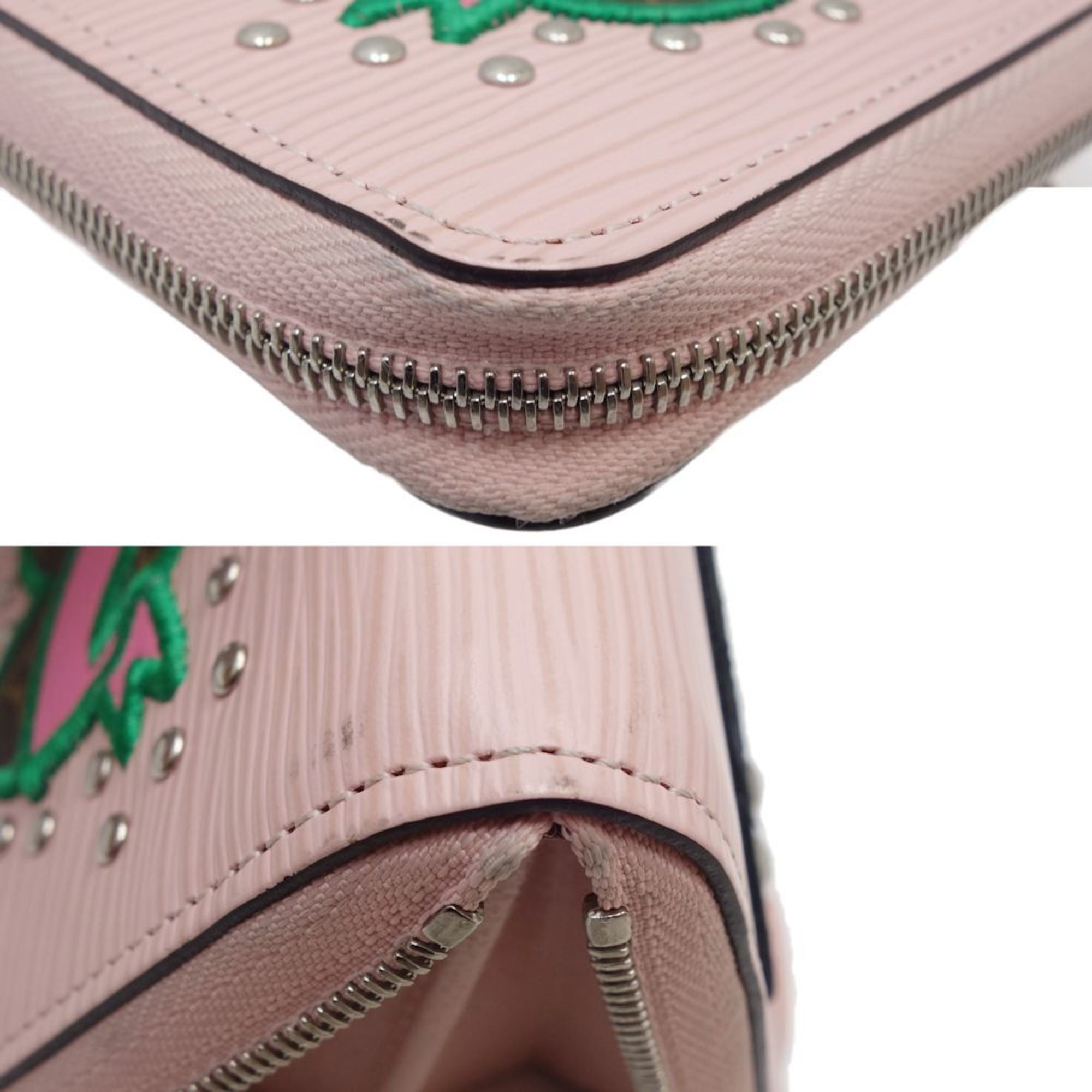 Louis Vuitton Rose Ballerine Leather Wallet (Bi-Fold) (Pre-Owned)