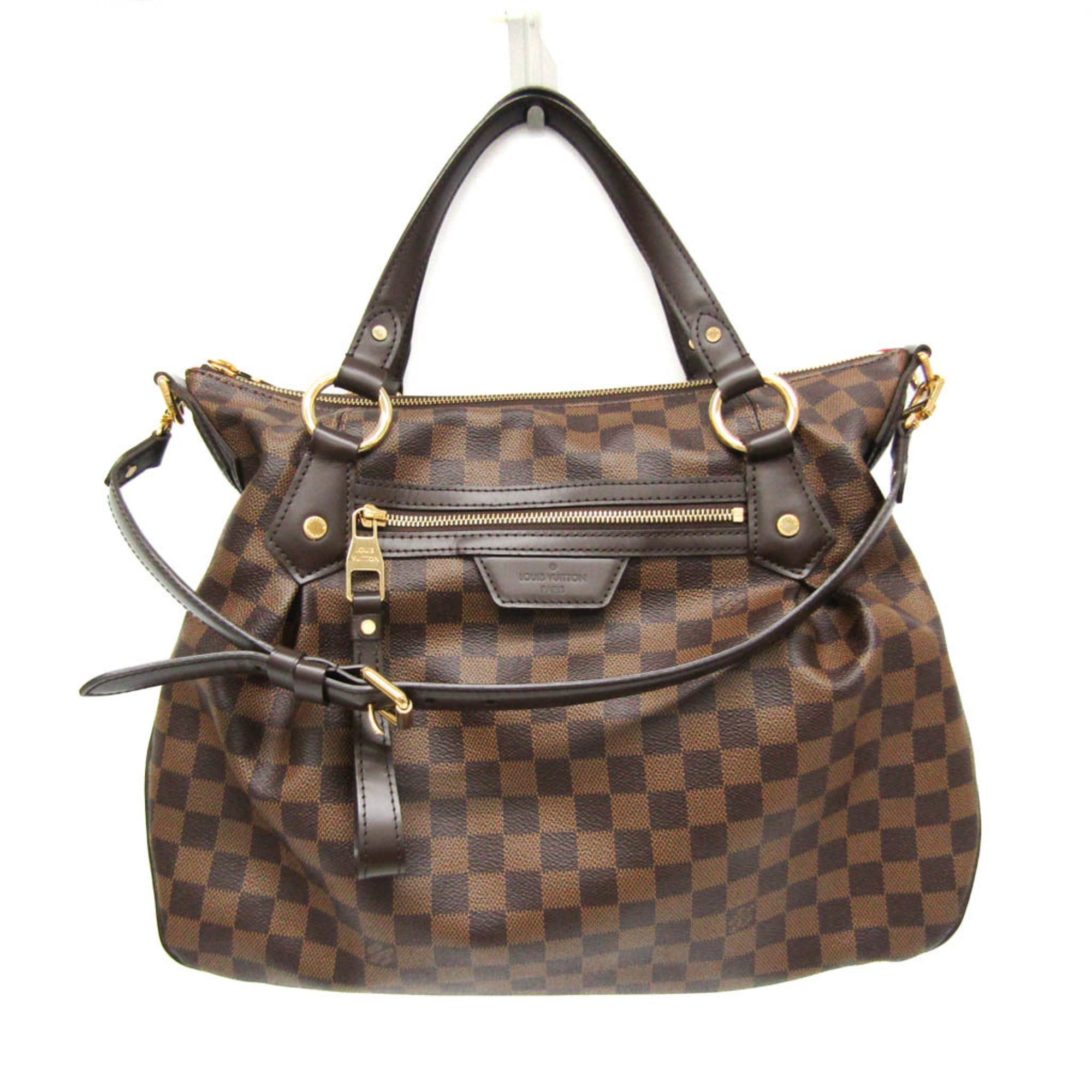 Louis Vuitton Damier Ebene Damier Canvas Handbag Shoulder Bag (Pre-Owned)