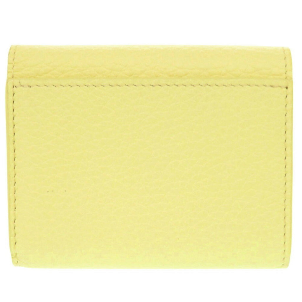 Louis Vuitton Yellow Leather Wallet (Tri-Fold) (Pre-Owned)