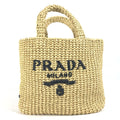 Prada Beige Cloth Handbag (Pre-Owned)