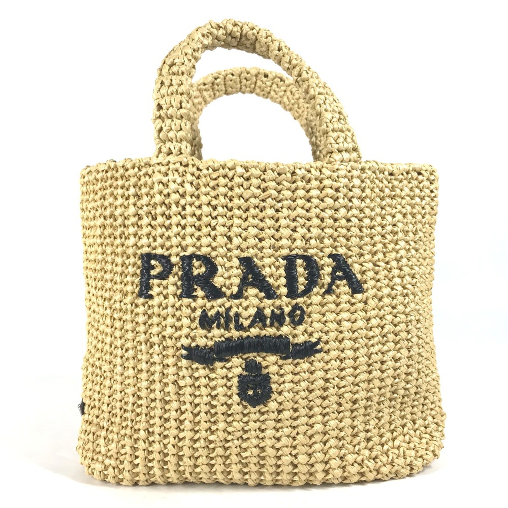 Prada Beige Cloth Handbag (Pre-Owned)