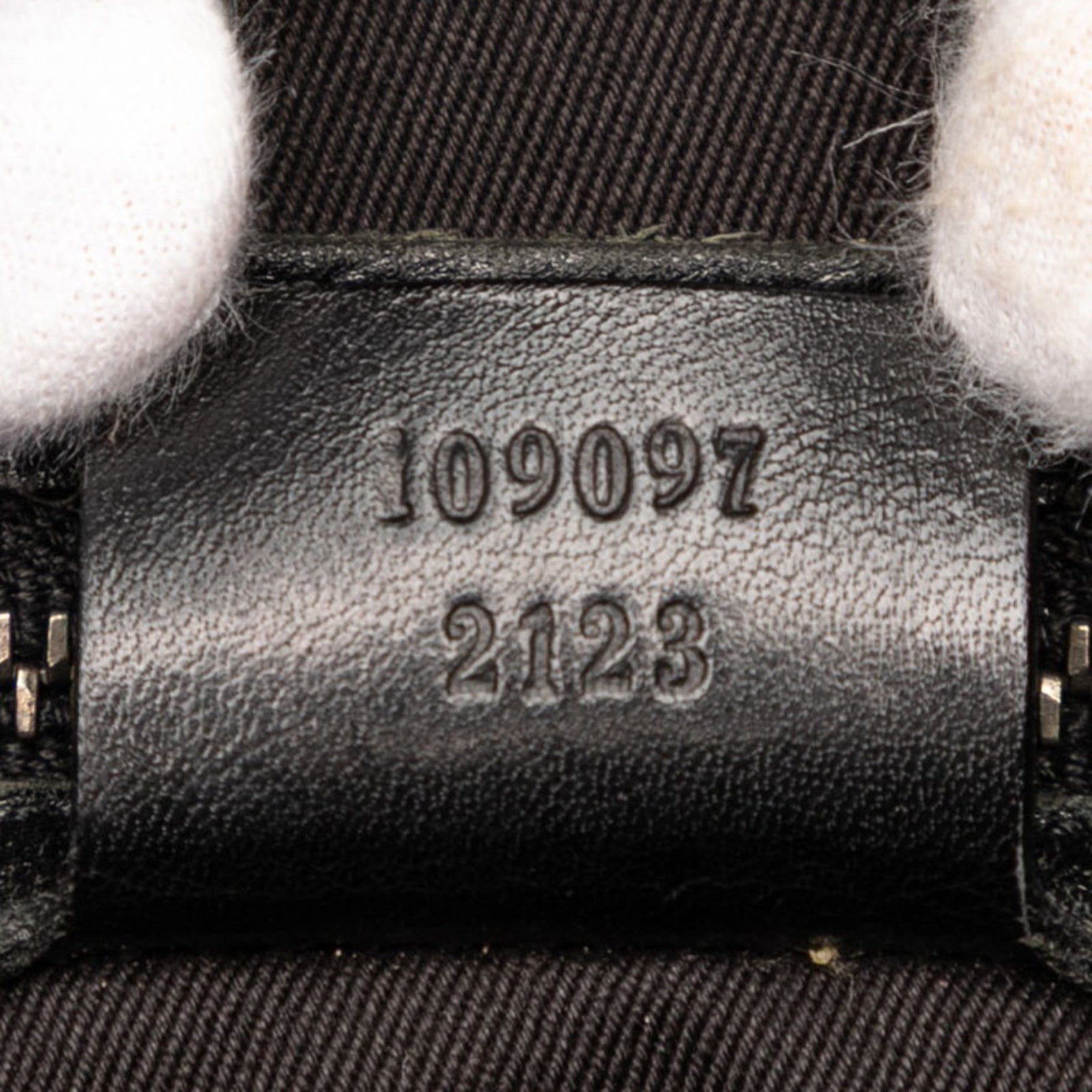Gucci Black Canvas Leather Shoulder Bag (Pre-Owned)