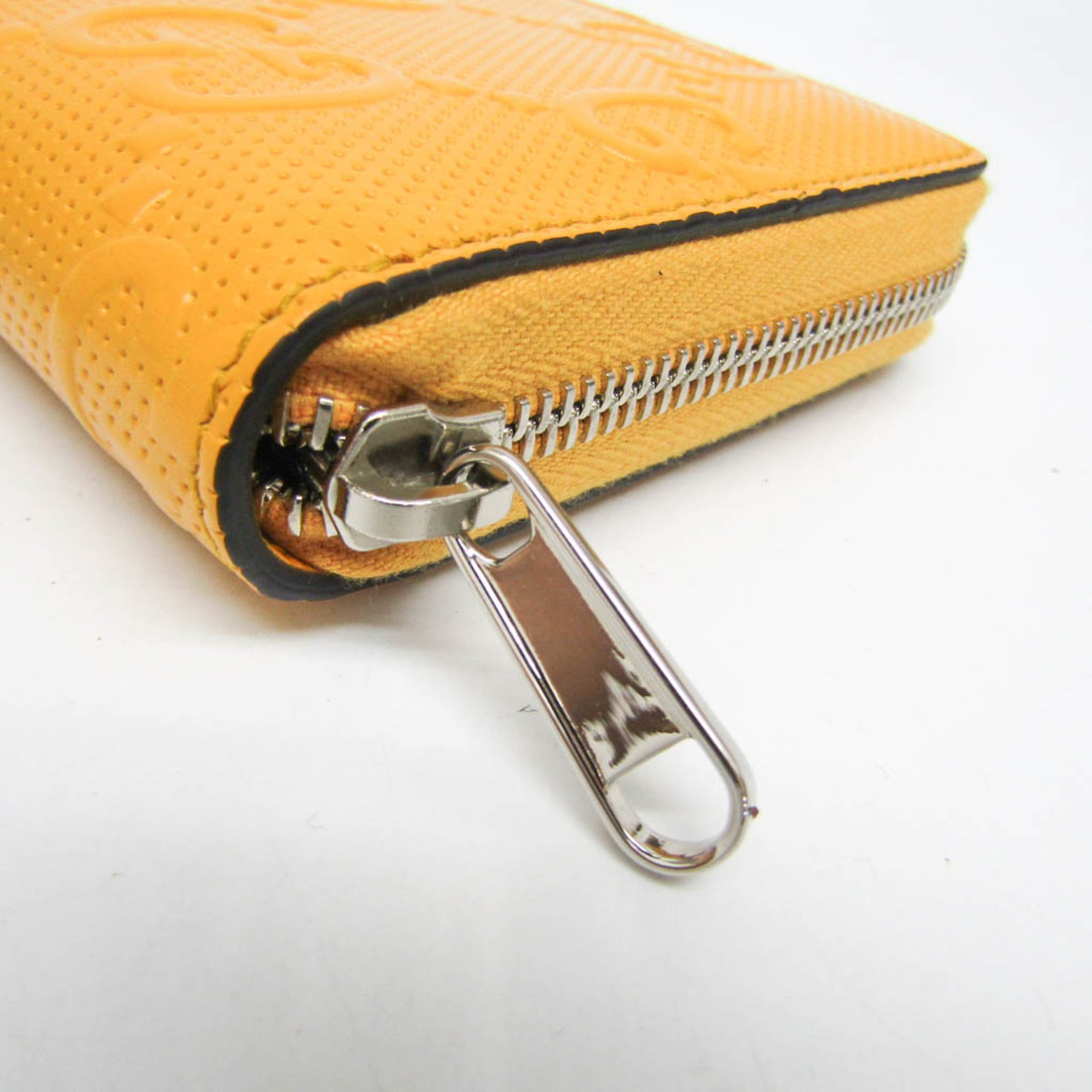 Gucci Yellow Leather Long Wallet (Bi-Fold) (Pre-Owned)