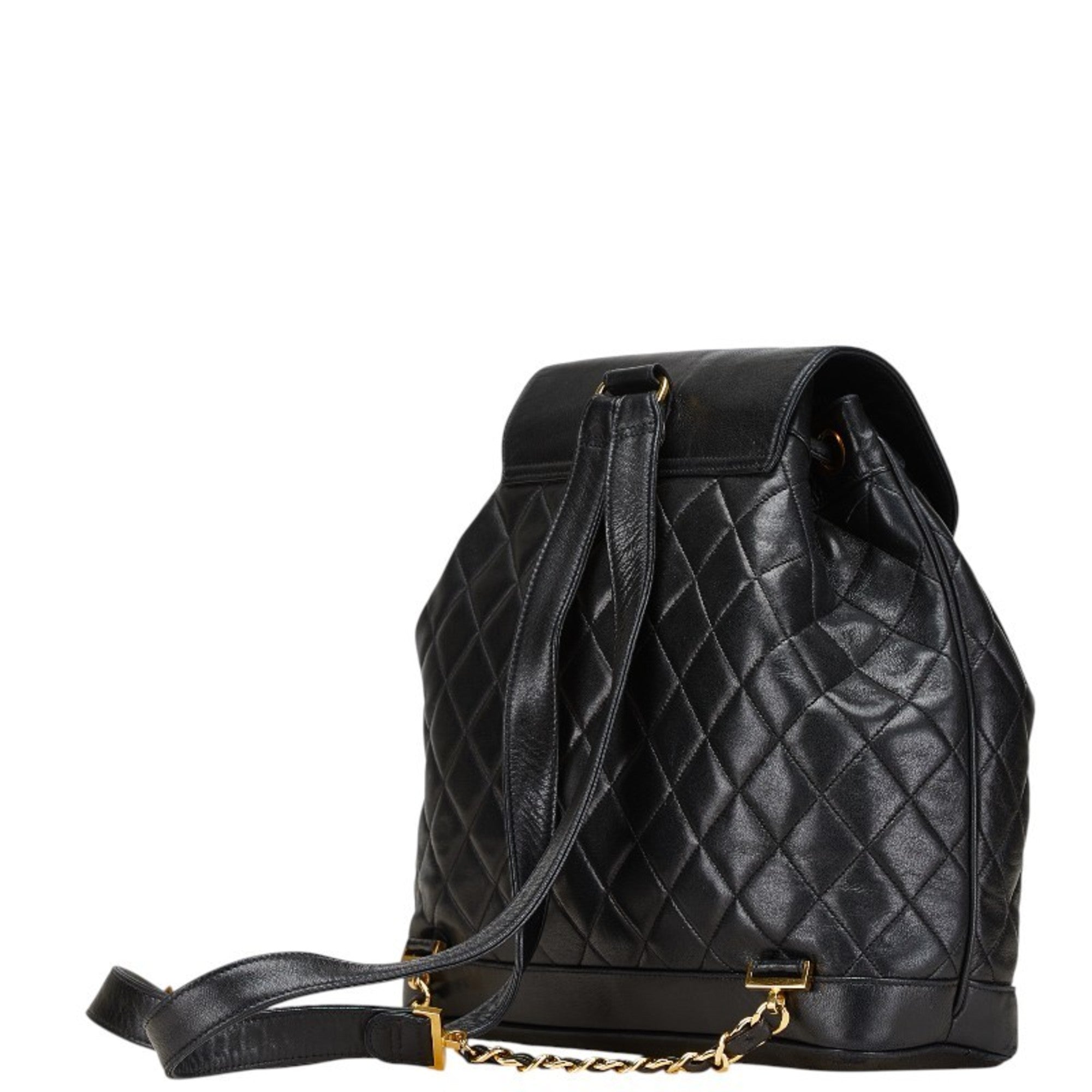 Chanel Black Leather Backpack (Pre-Owned)