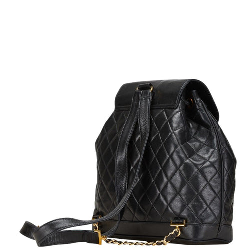 Chanel Black Leather Backpack (Pre-Owned)