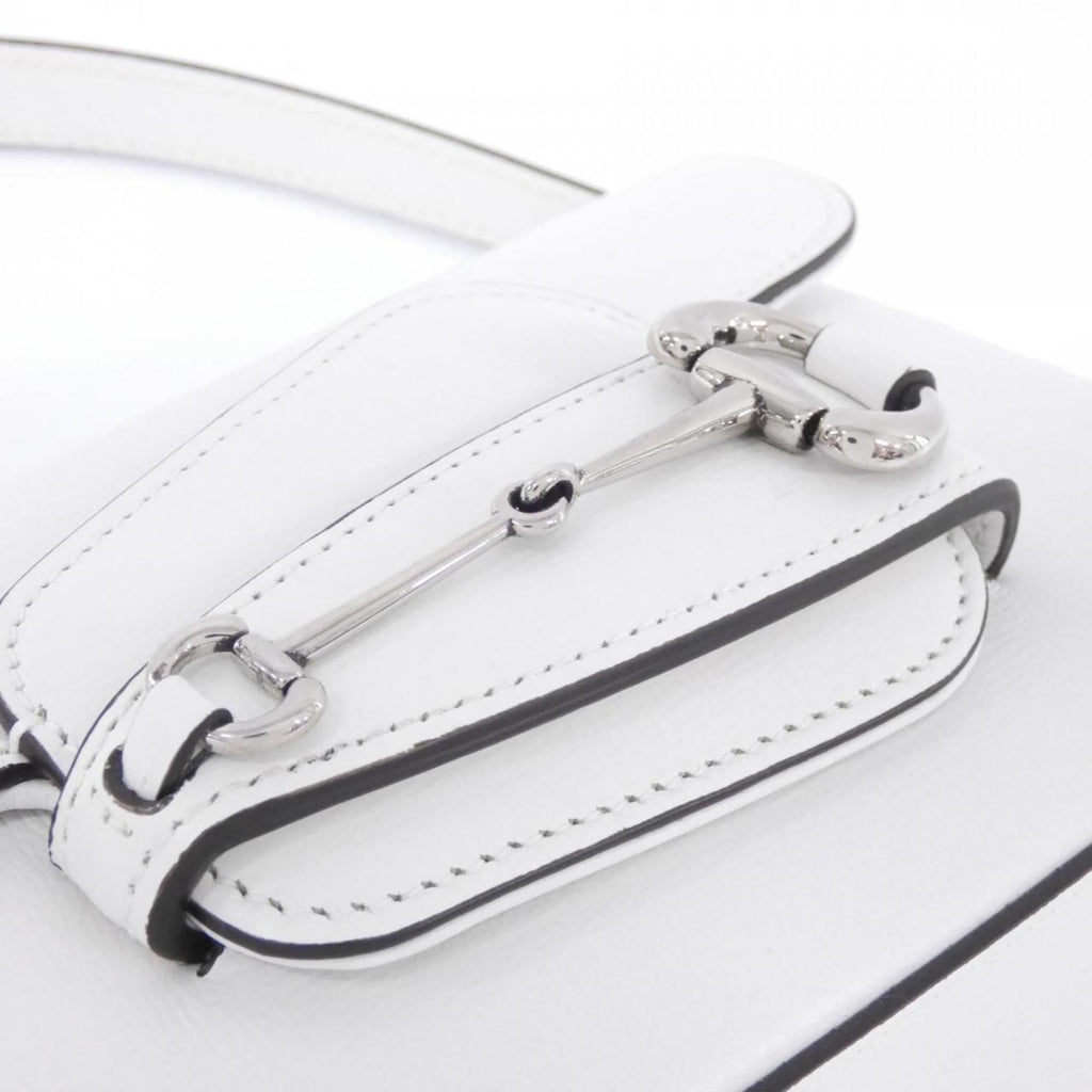 Gucci White Leather Shoulder Bag (Pre-Owned)