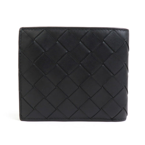 Bottega Veneta Black Leather Wallet (Bi-Fold) (Pre-Owned)