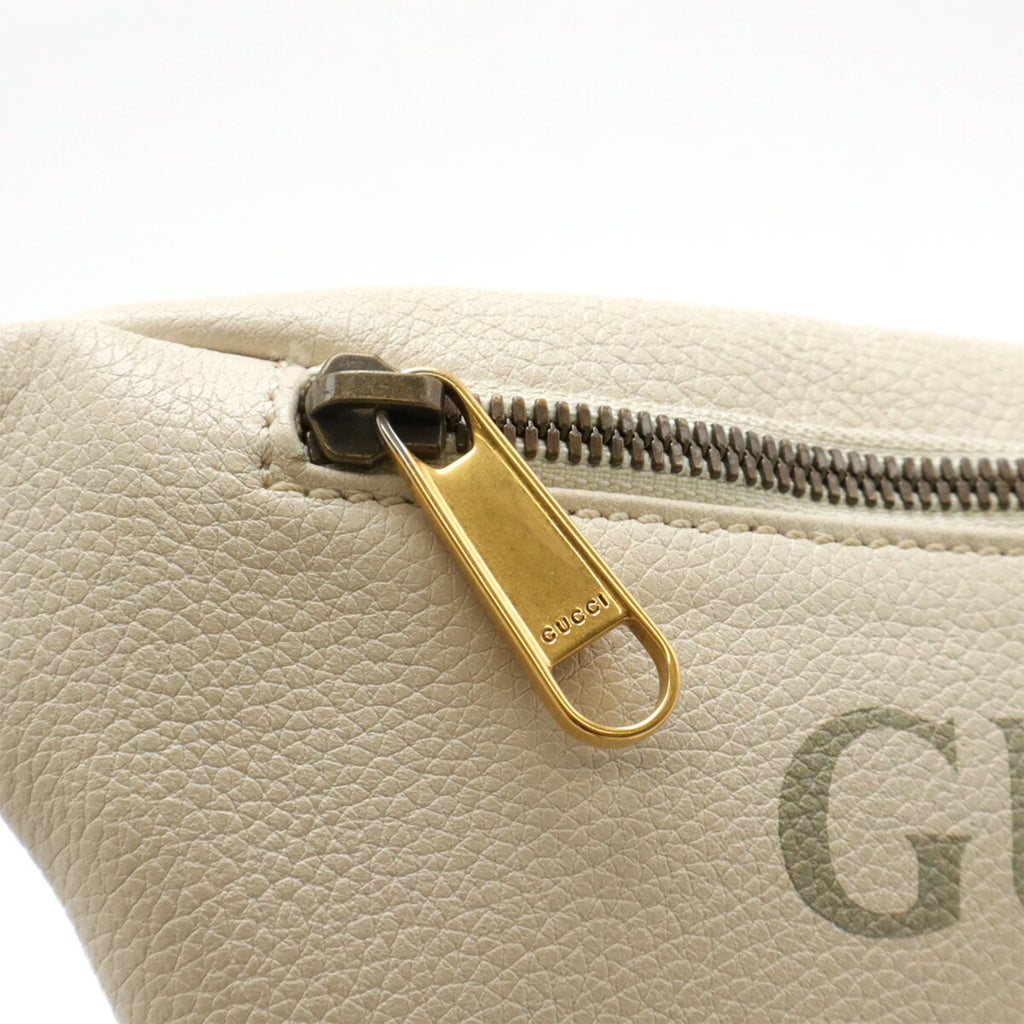 Gucci Green Ivory Red Color Leather Sling Bag (Pre-Owned)