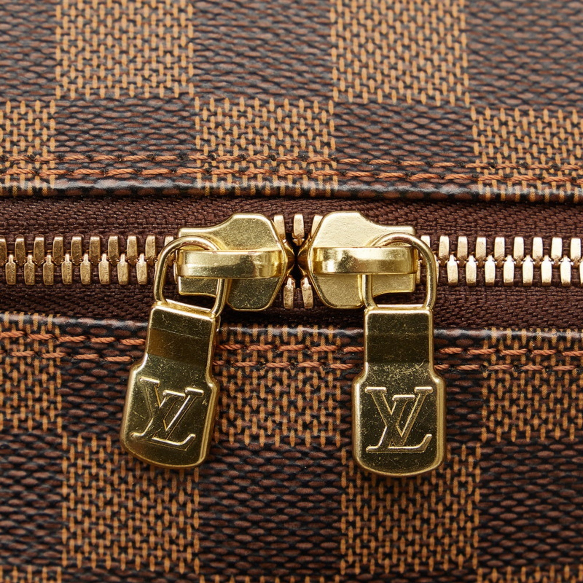 Louis Vuitton Brown Damier Canvas Pvc Leather Shoulder Bag (Pre-Owned)