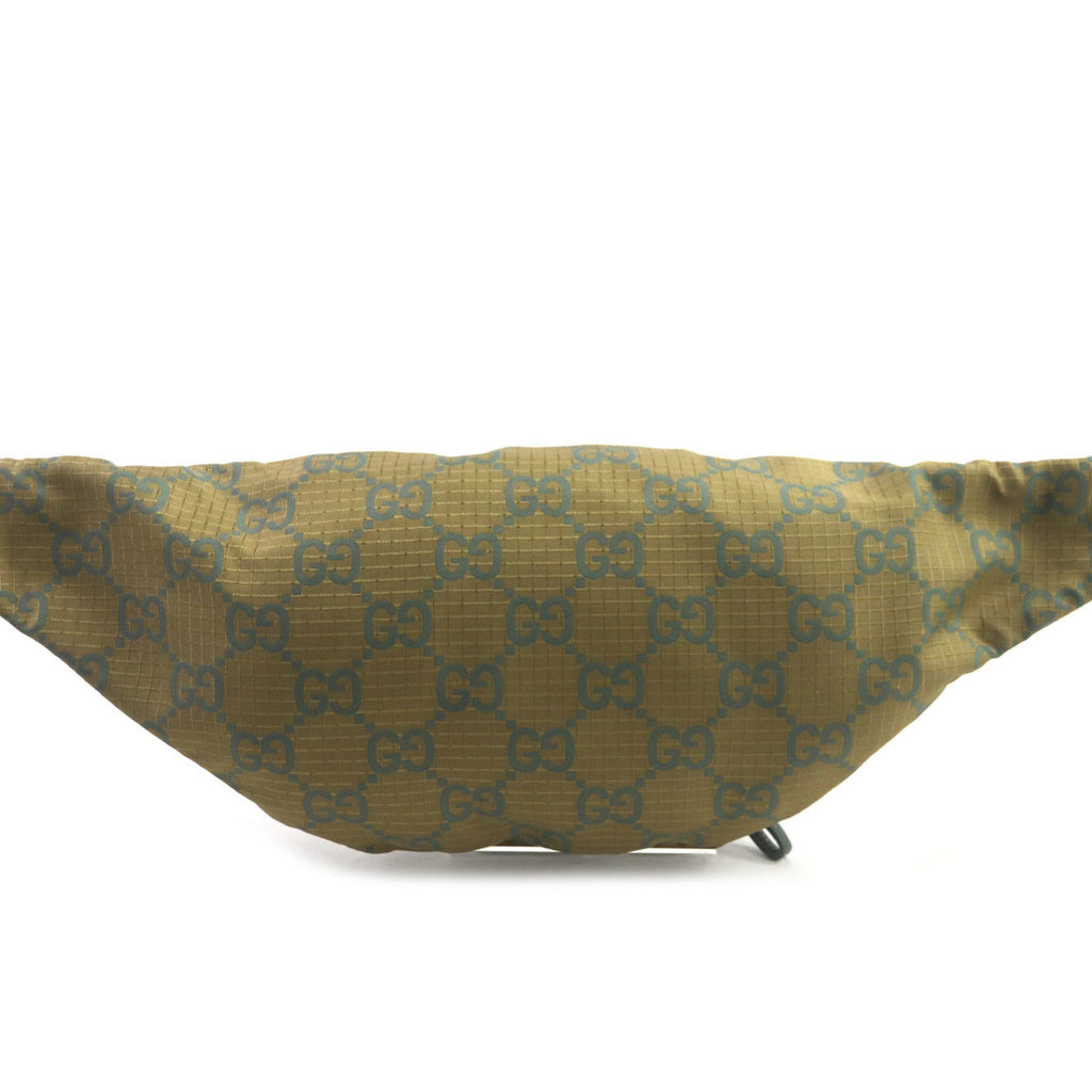 Gucci Khaki Nylon Leather Fanny Pack (Pre-Owned)
