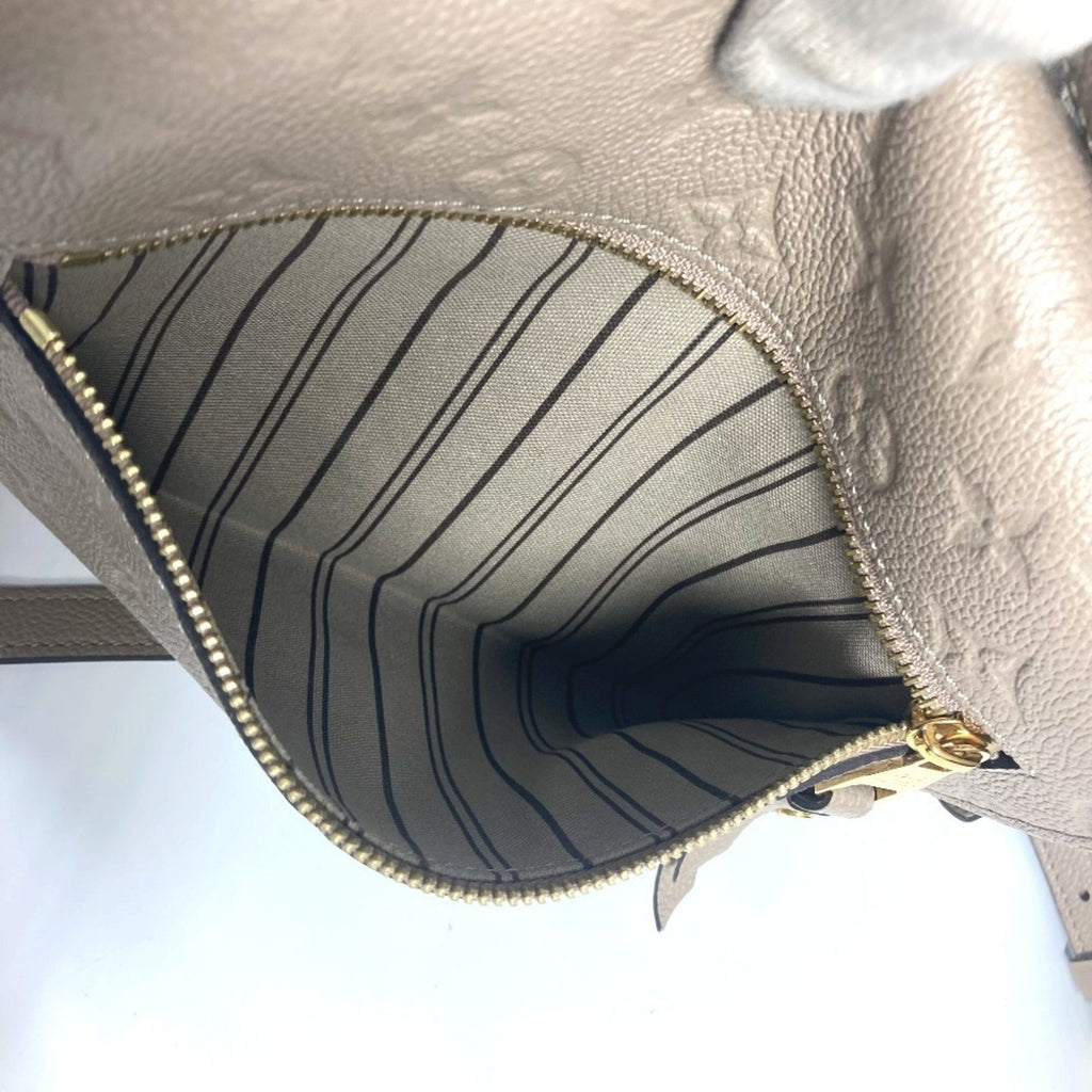 Louis Vuitton Monogram Empreinte Beige Tourterelle Monogram Empreinte Handbag Pochette Shoulder Bag (Pre-Owned)
