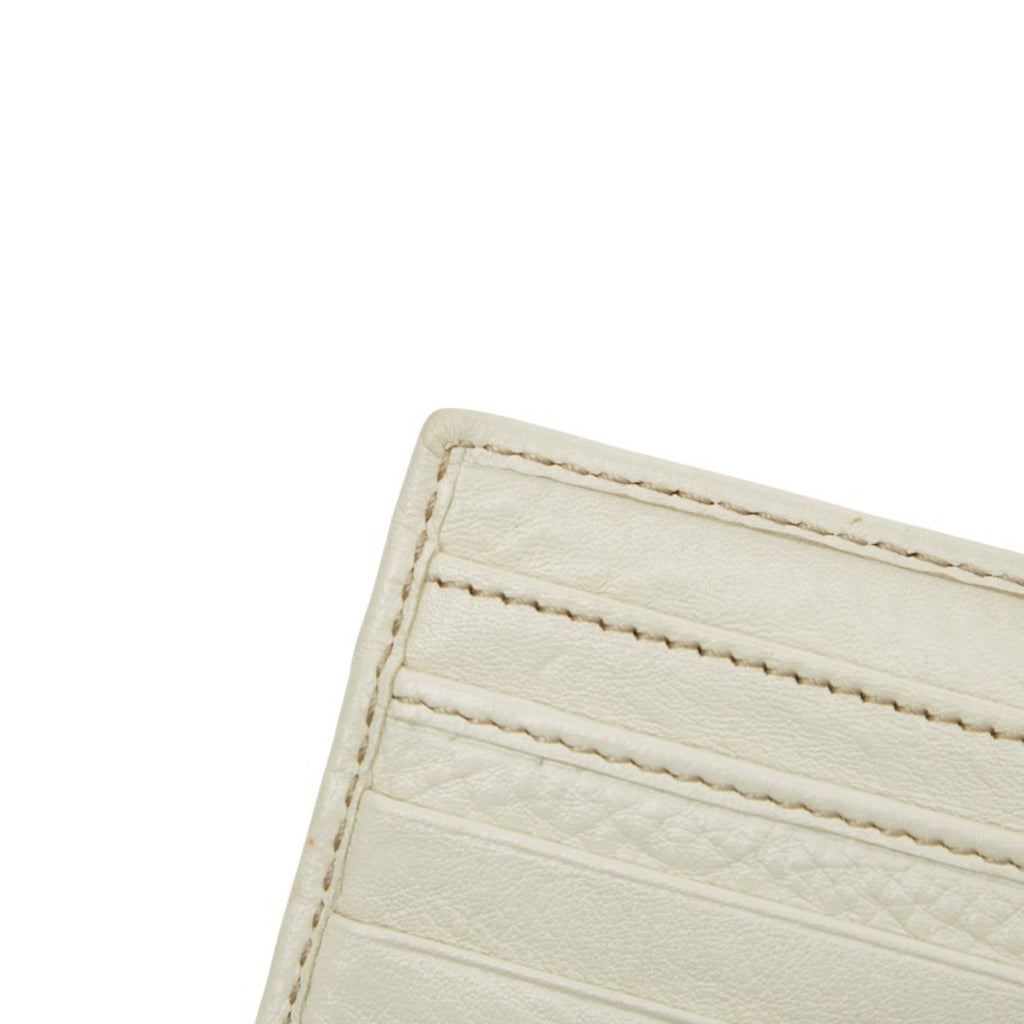 Gucci Beige Ivory Canvas Leather Wallet (Bi-Fold) (Pre-Owned)
