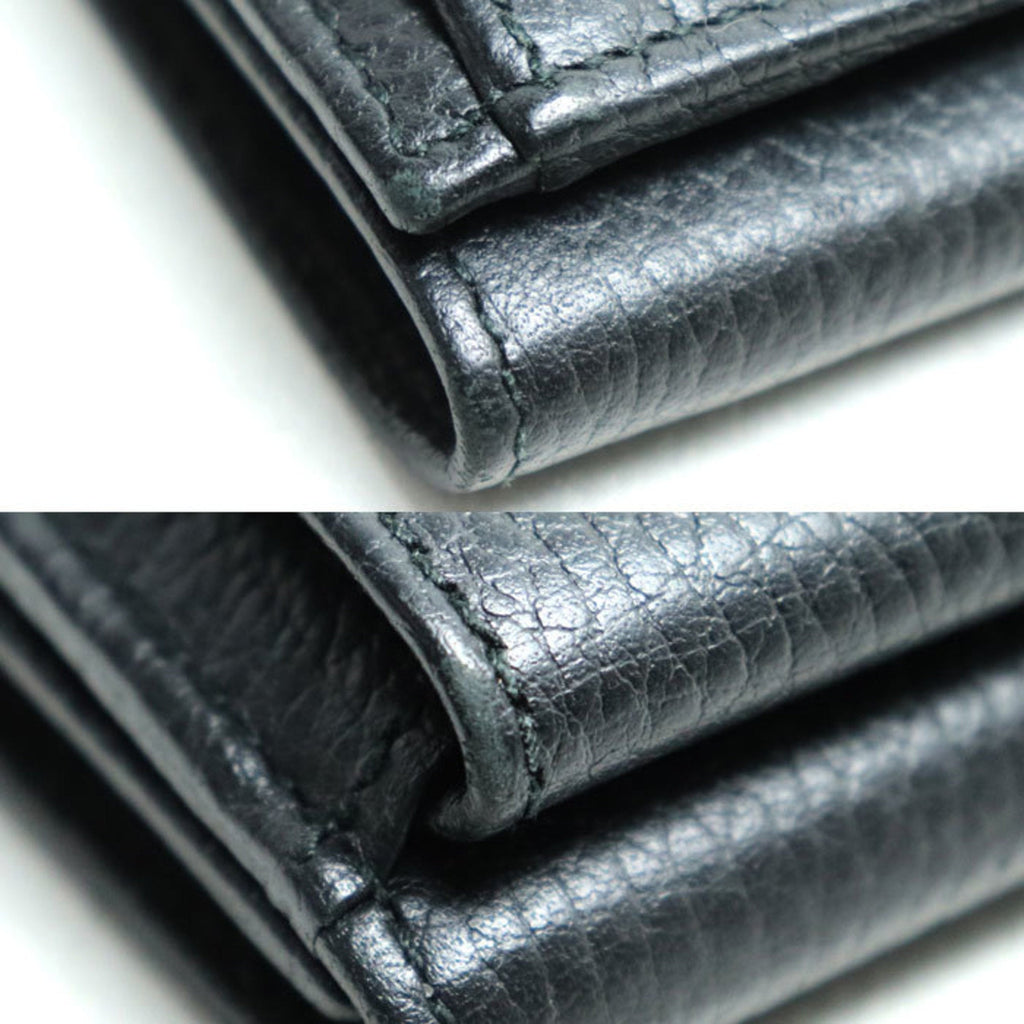 Gucci Black Leather Wallet (Tri-Fold) (Pre-Owned)