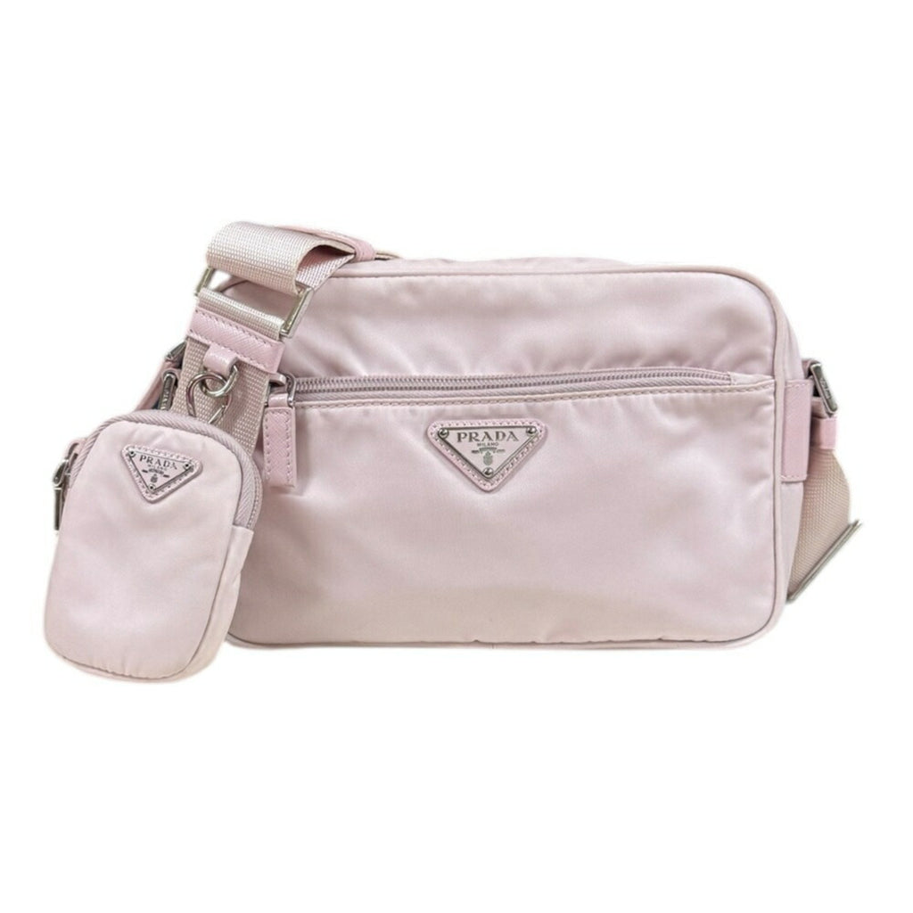 Prada Pink Nylon Shoulder Bag (Pre-Owned)