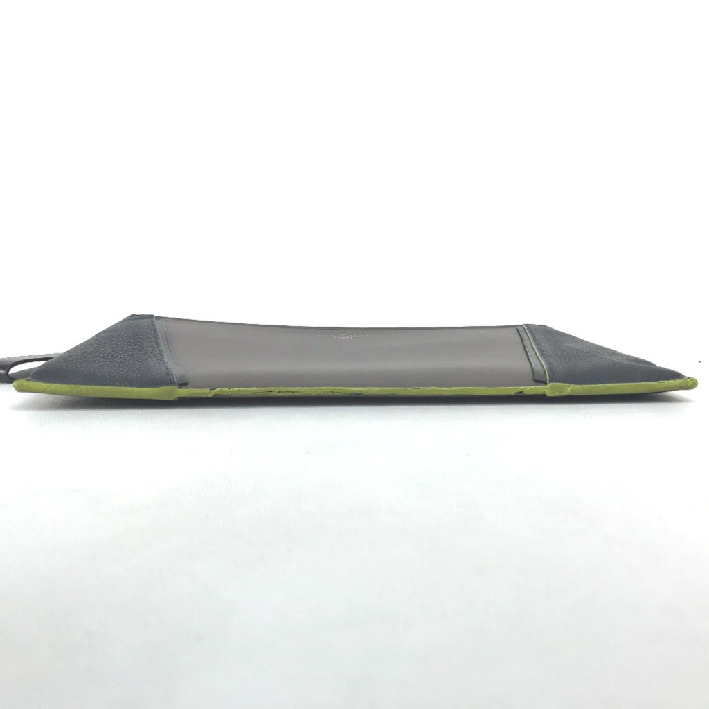 Louis Vuitton Gray Leather Clutch Bag (Pre-Owned)