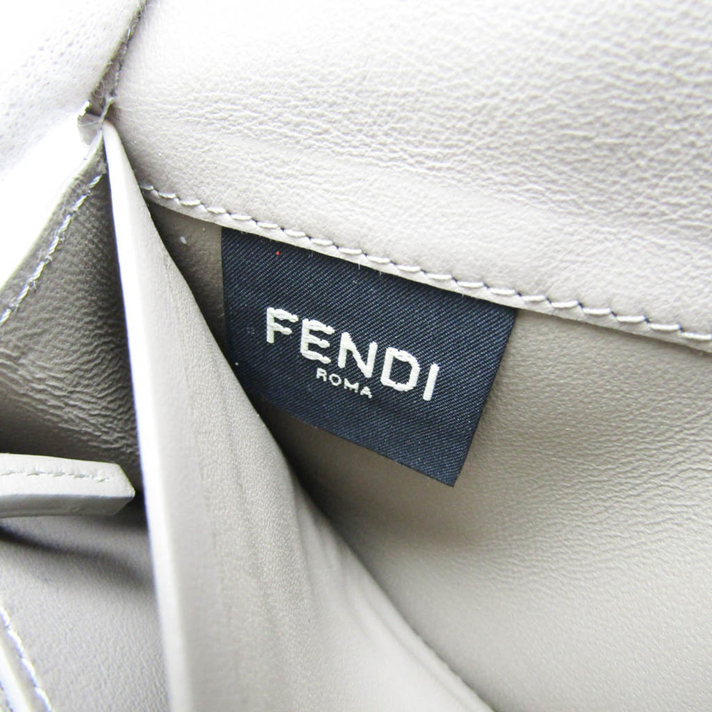 Fendi Beige Leather Long Wallet (Bi-Fold) (Pre-Owned)
