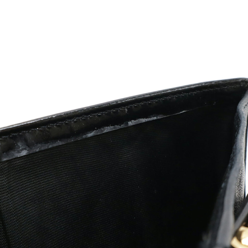 Chanel Black Patent Leather Wallet (Bi-Fold) (Pre-Owned)