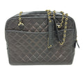 Chanel Black Leather Shoulder Bag (Pre-Owned)