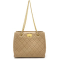 Chanel Beige Caviar Leather Shoulder Bag Tote Bag (Pre-Owned)