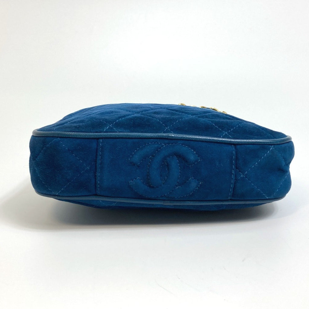 Chanel Blue Leather Handbag (Pre-Owned)