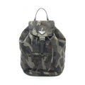 Prada Green Multi-Color Tessuto Saffiano Backpack (Pre-Owned)