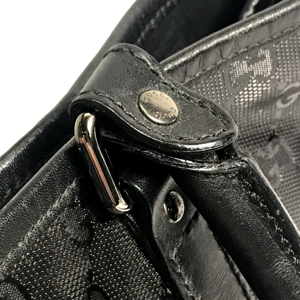 Gucci Black Gg Imprimé Tote Bag (Pre-Owned)