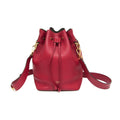 Fendi Red Color Leather Shoulder Bag (Pre-Owned)