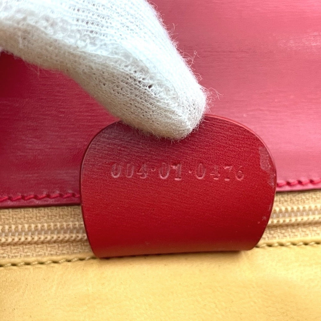 Gucci Red Color Leather Clutch Bag Shoulder Bag (Pre-Owned)