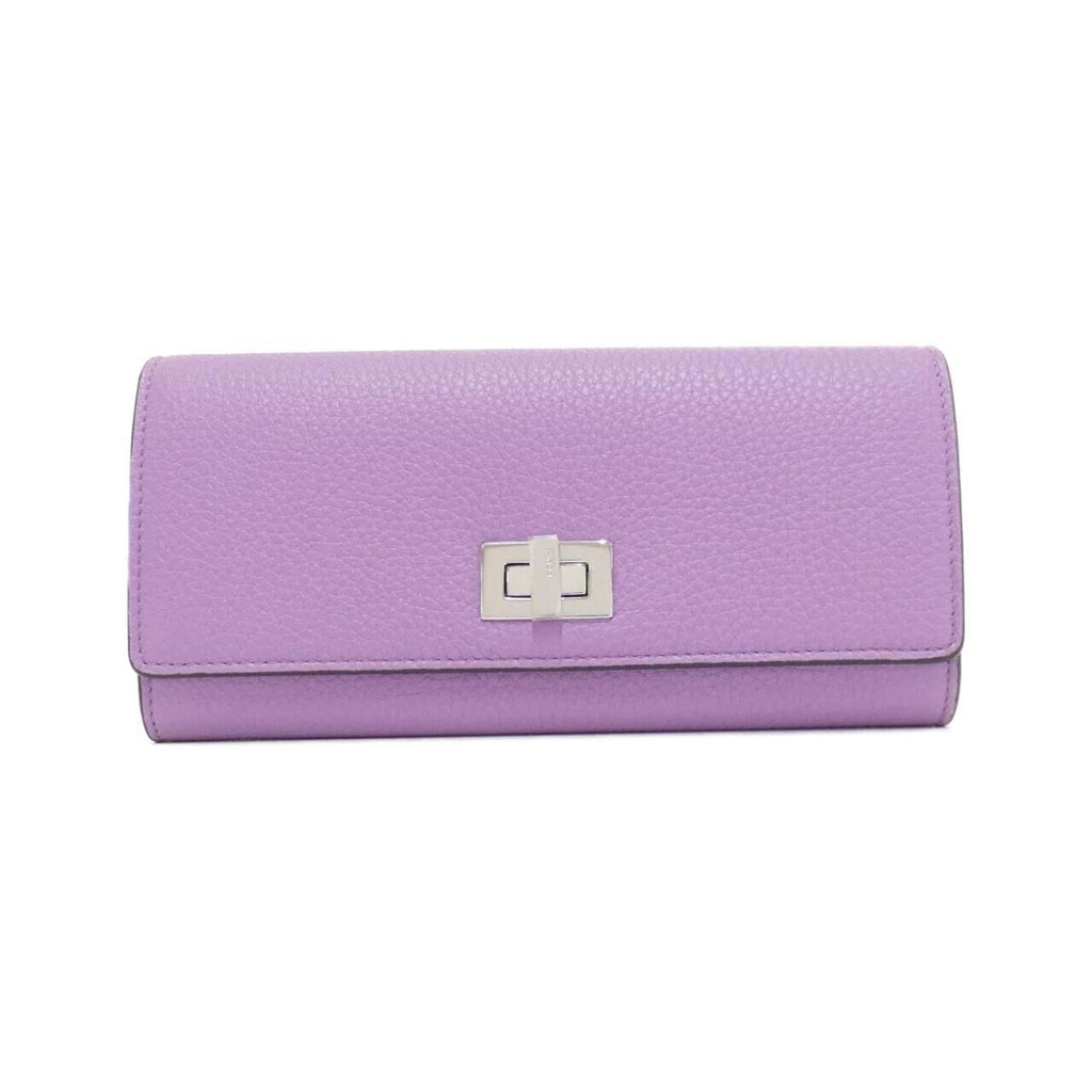 Fendi Leather Long Wallet (Bi-Fold) (Pre-Owned)