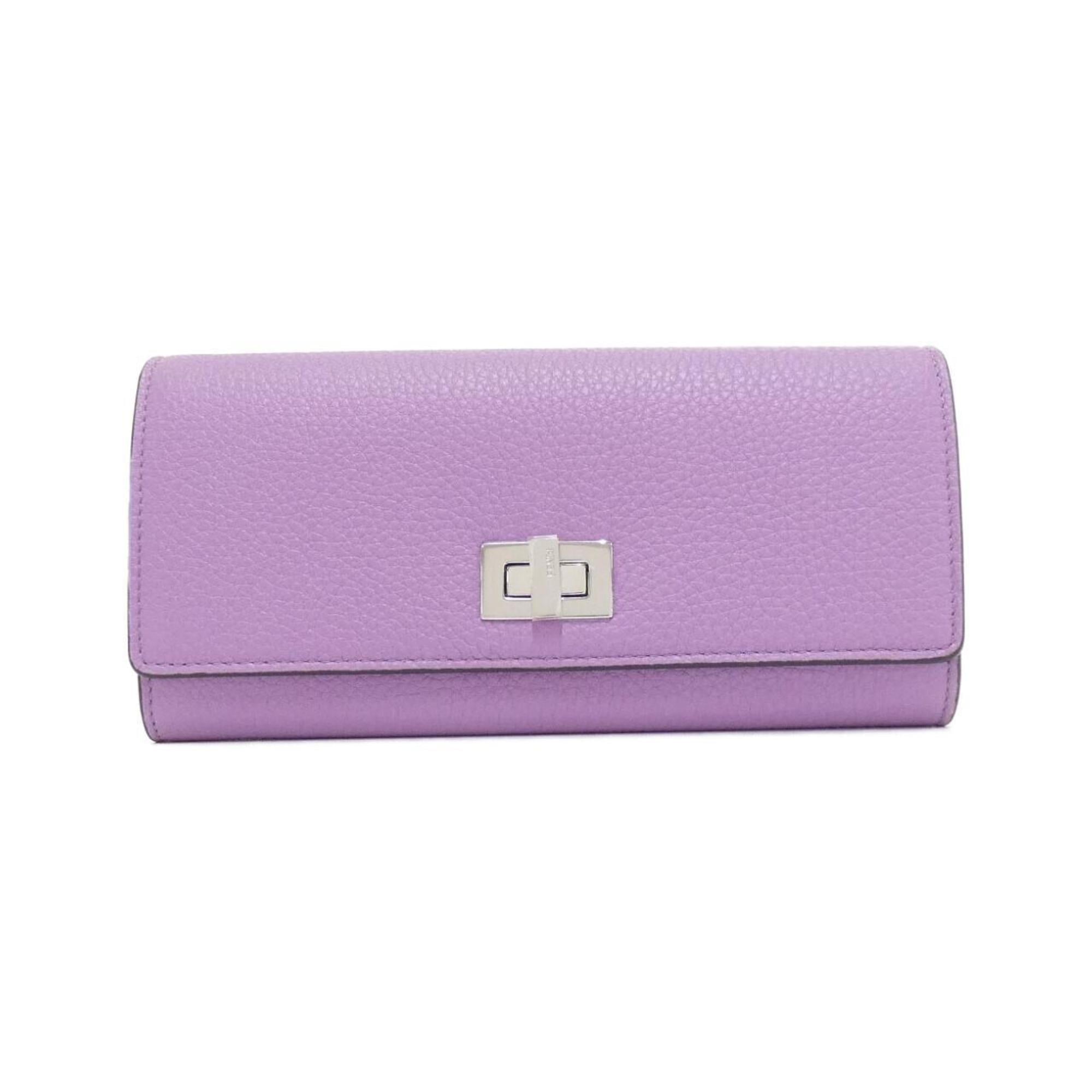 Fendi Leather Long Wallet (Bi-Fold) (Pre-Owned)