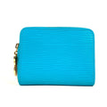 Louis Vuitton Epi Blue Epi Leather Coin Purse/Coin Case (Pre-Owned)