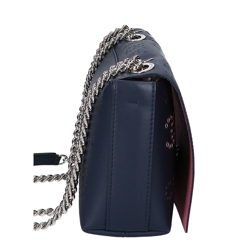 Chanel Navy Leather Shoulder Bag (Pre-Owned)