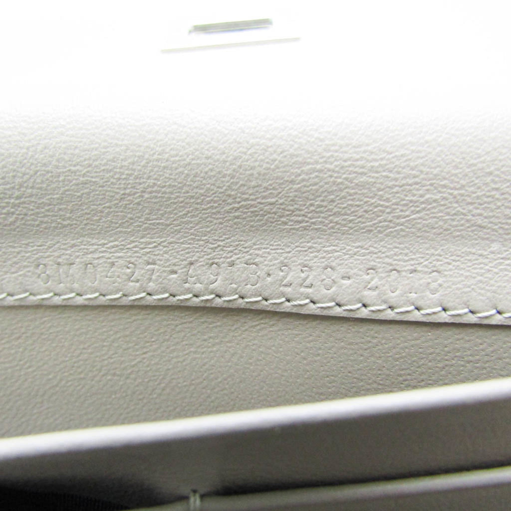 Fendi Beige Leather Long Wallet (Bi-Fold) (Pre-Owned)