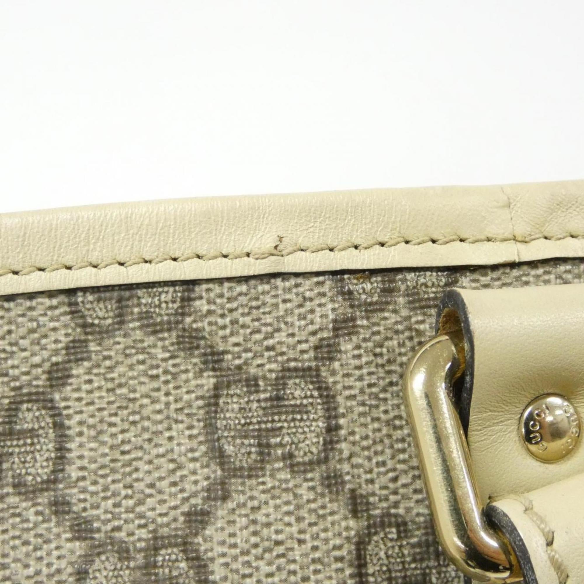 Gucci Beige Ivory Gg Plus Handbag (Pre-Owned)
