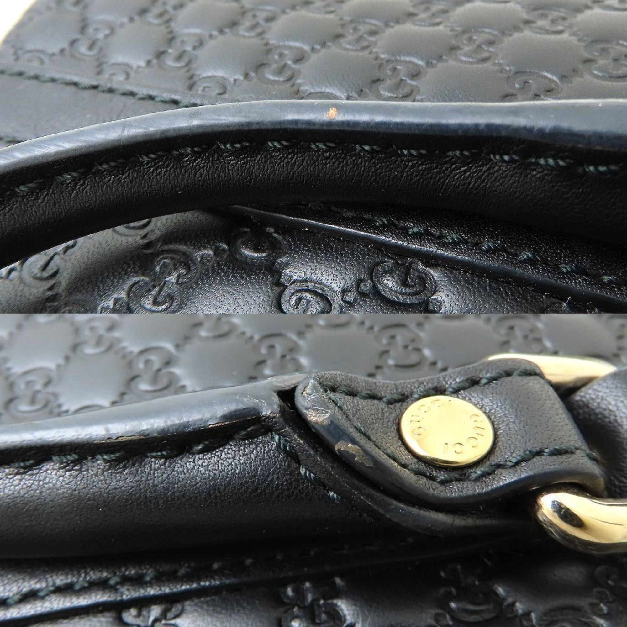 Gucci Black Leather Handbag (Pre-Owned)