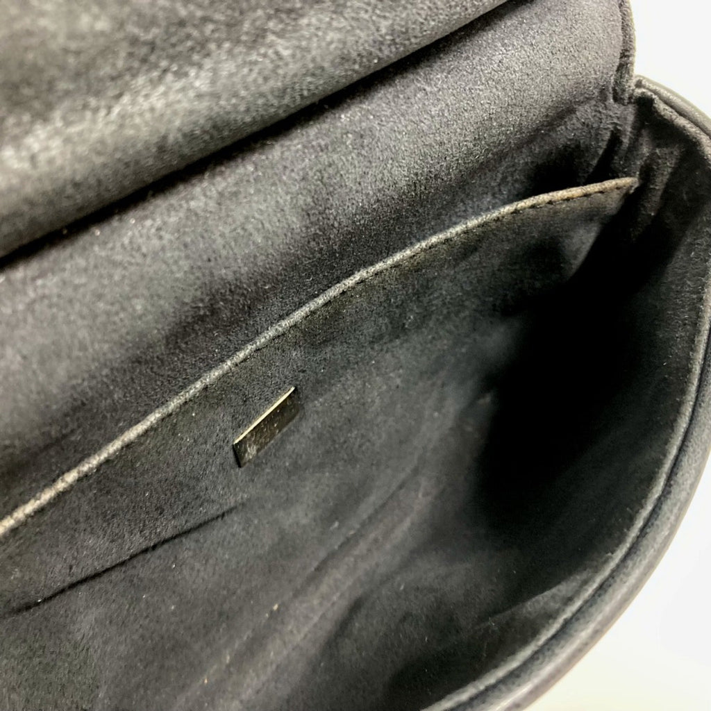 Fendi Black Leather Shoulder Bag (Pre-Owned)