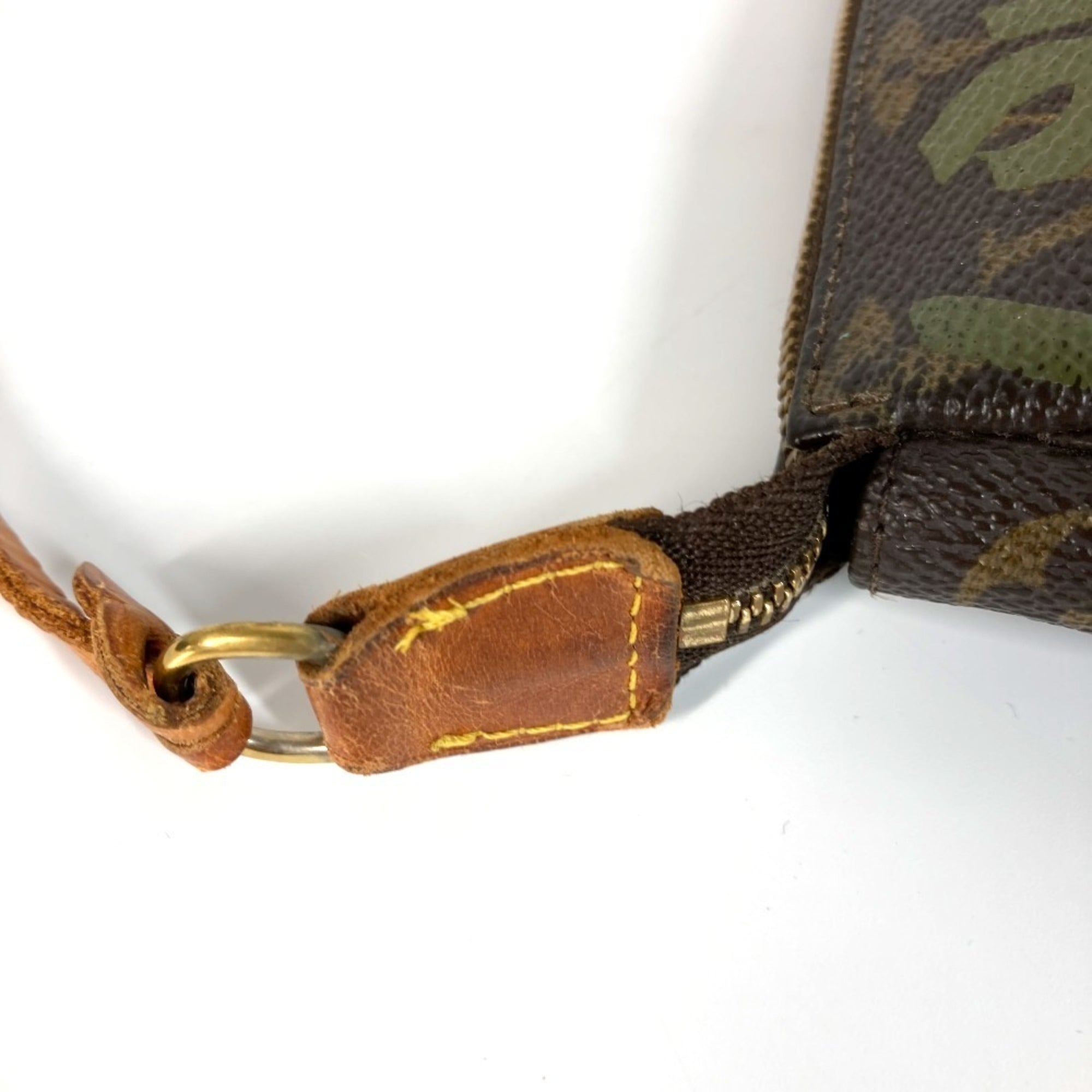 Louis Vuitton Khaki Monogram Graffiti Handbag Pochette Shoulder Bag (Pre-Owned)