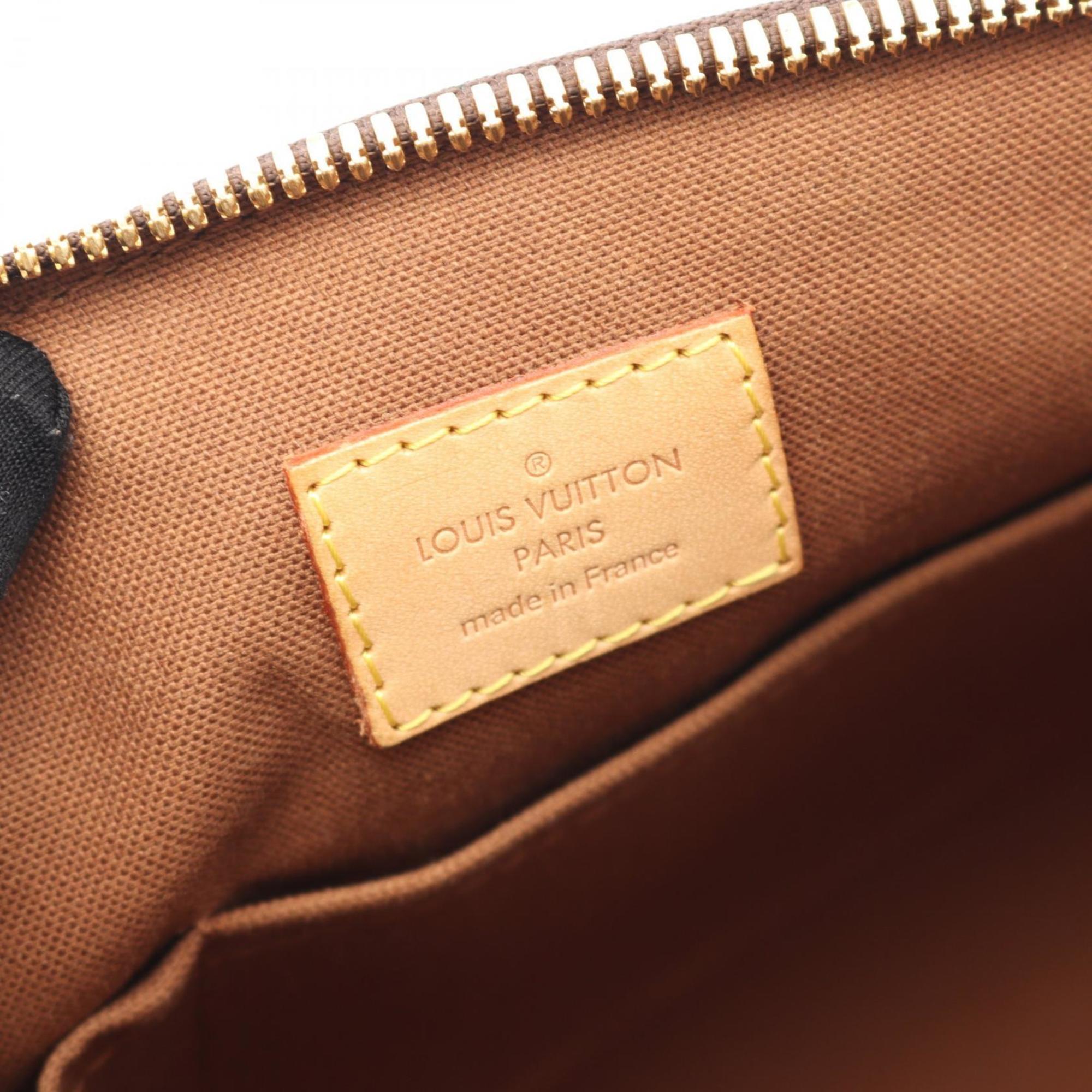 Louis Vuitton Brown Coated Canvas Leather Handbag (Pre-Owned)