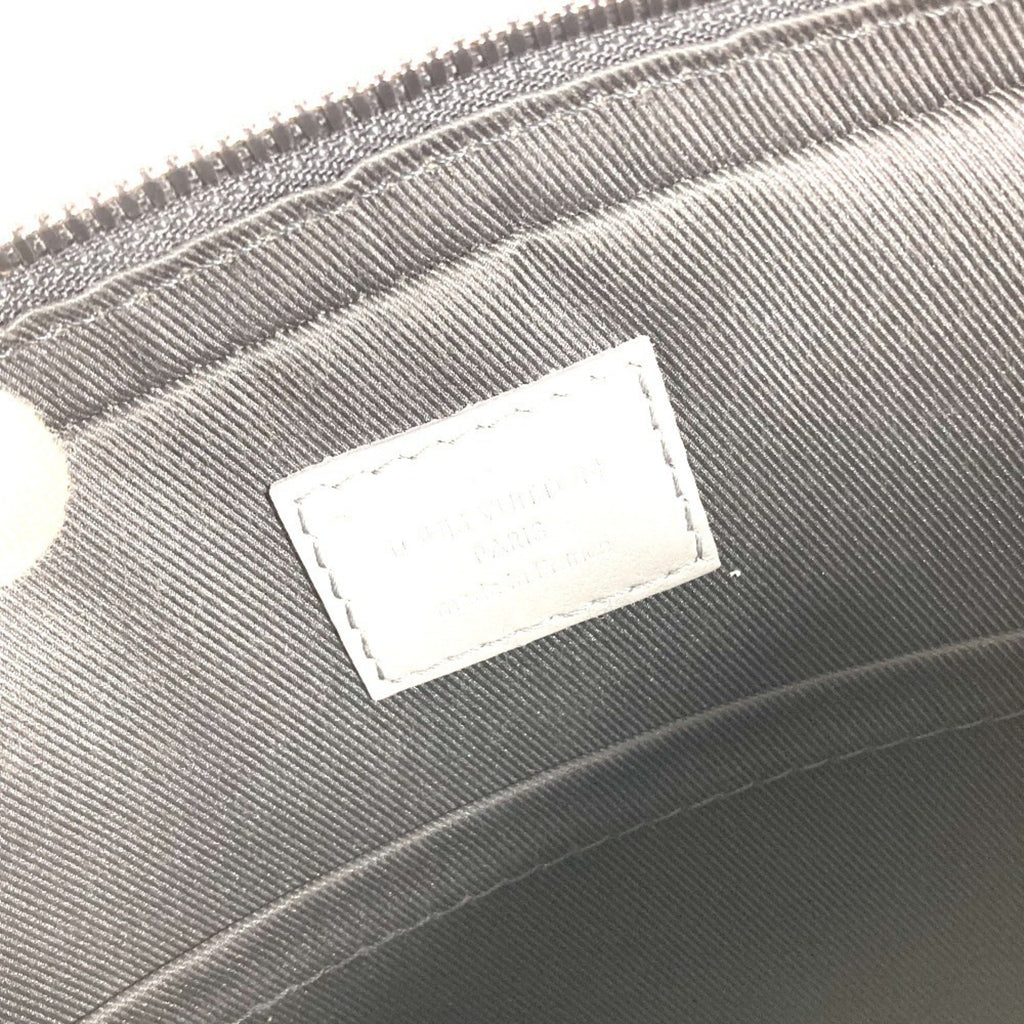 Louis Vuitton Gray Monogram Shadow Clutch Bag Shoulder Bag (Pre-Owned)