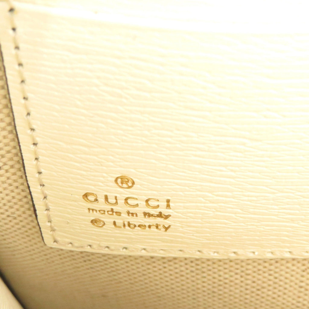 Gucci Light Blue White Leather Clutch Bag (Pre-Owned)