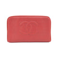 Chanel Red Color Grained Calfskin Pouch (Pre-Owned)