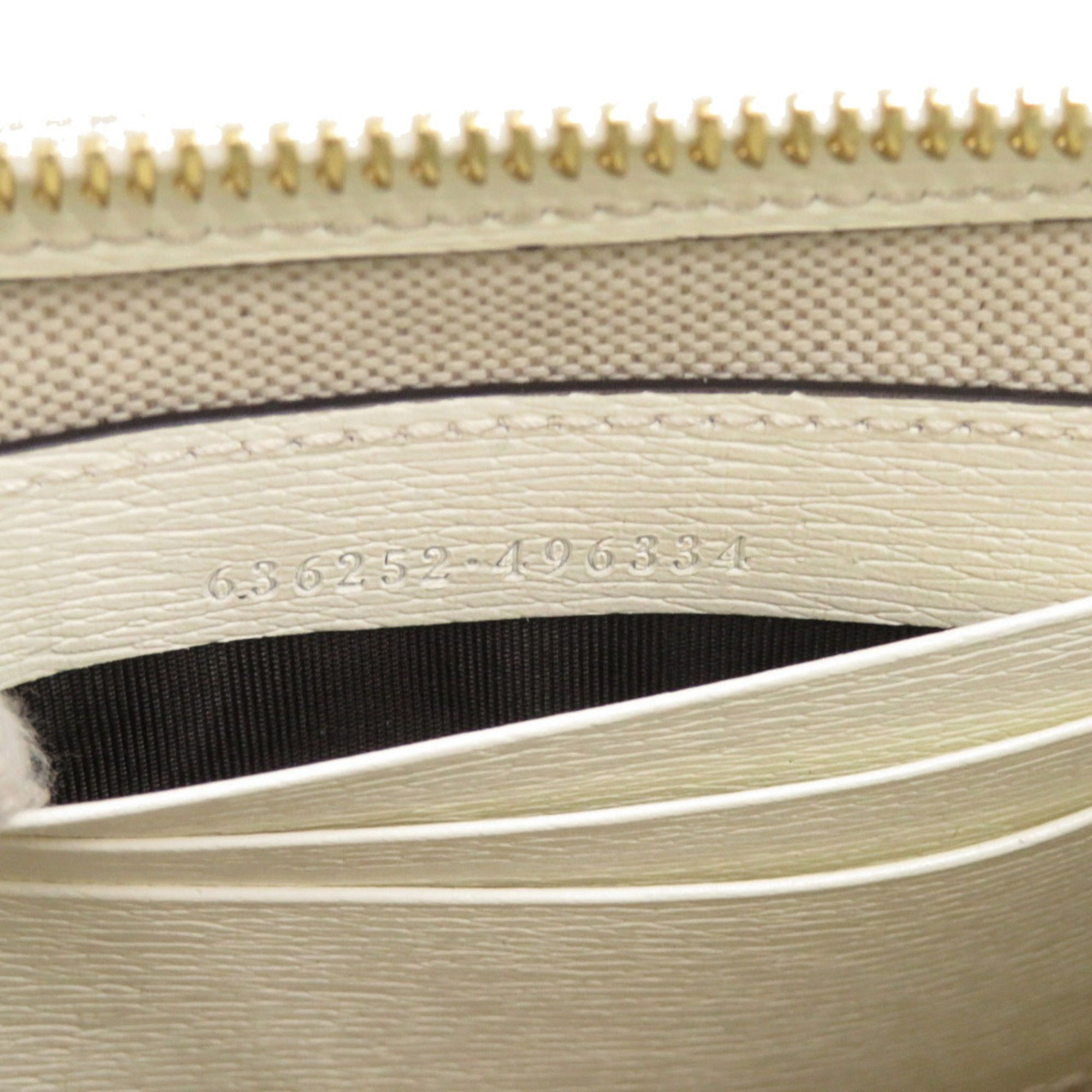 Gucci Light Blue White Leather Clutch Bag (Pre-Owned)