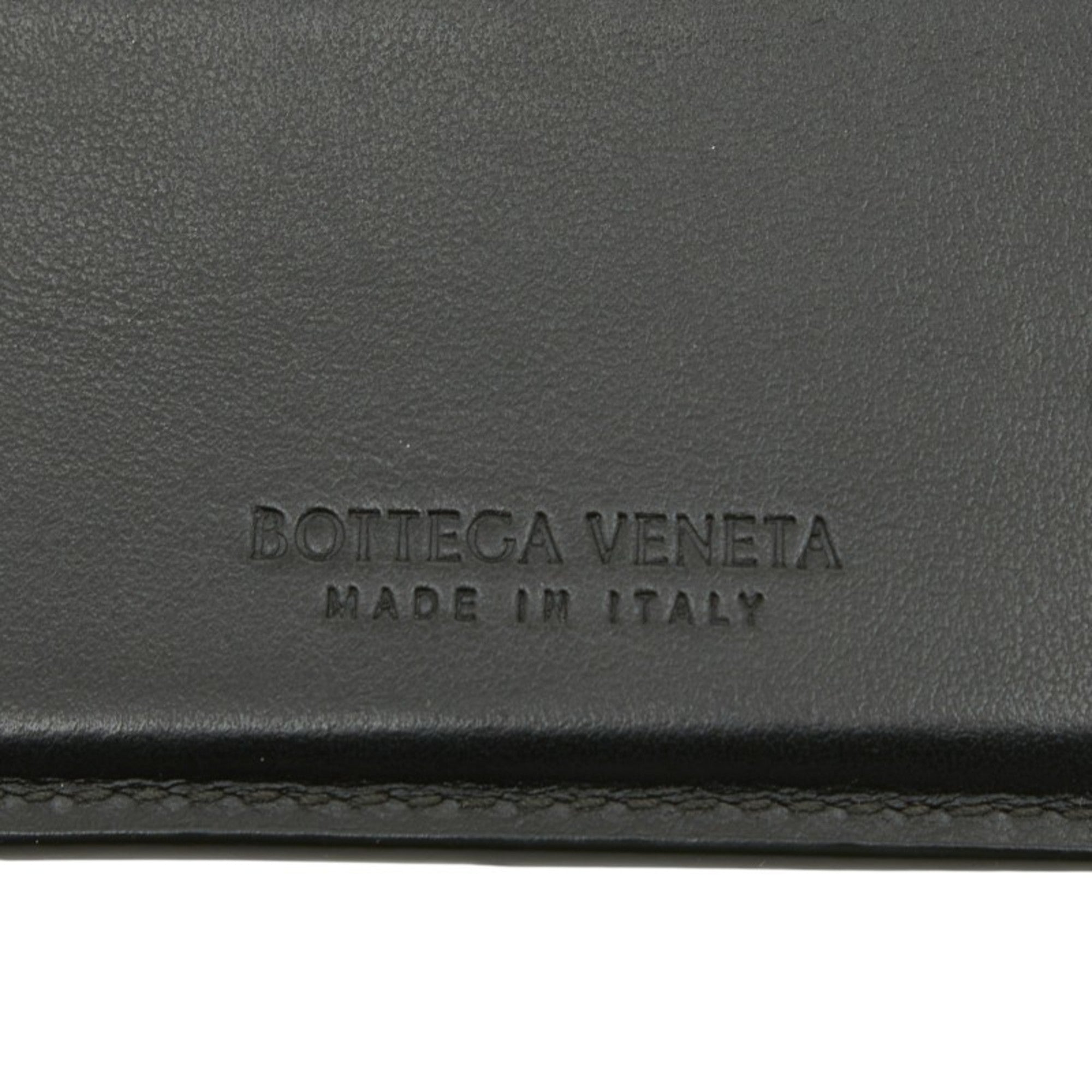 Bottega Veneta Khaki Leather Bill Wallet (Bi-Fold) (Pre-Owned)