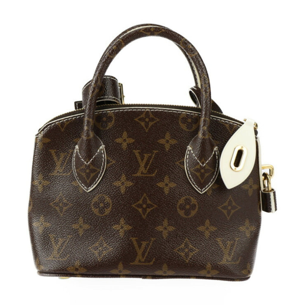 Louis Vuitton Brown Ivory Monogram Pvc Leather Handbag Tote Bag (Pre-Owned)