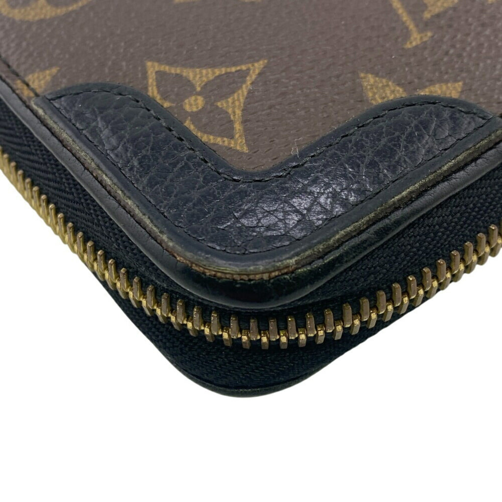 Louis Vuitton Monogram Black Brown Monogram Monogram Long Wallet (Bi-Fold) (Pre-Owned)