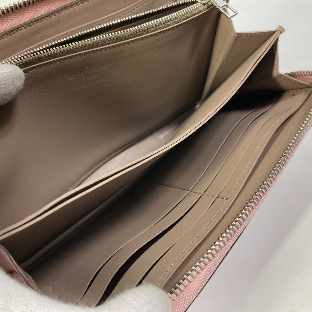 Louis Vuitton Pink Leather Long Wallet (Bi-Fold) (Pre-Owned)